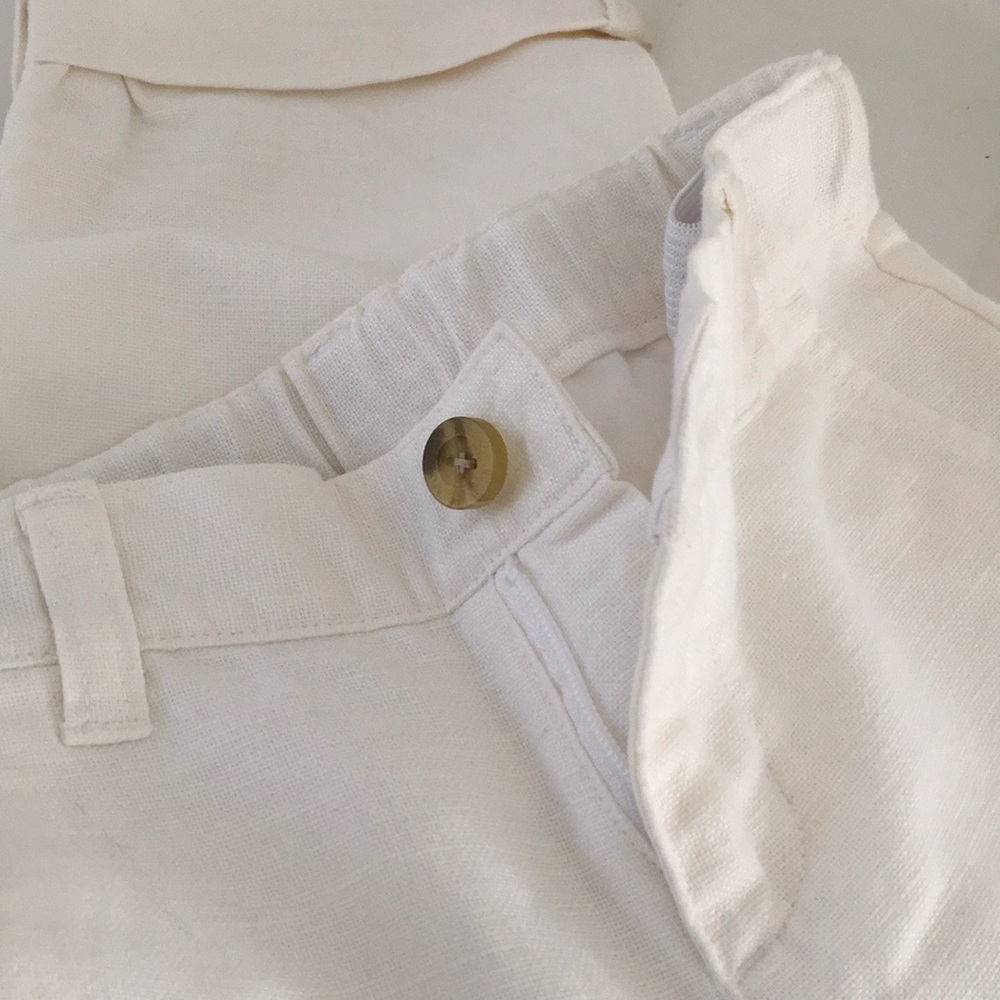 Boys Easter Janie & Jack Size 2T Spring Summer White Classic Cuffed Pants - Picture 7 of 8